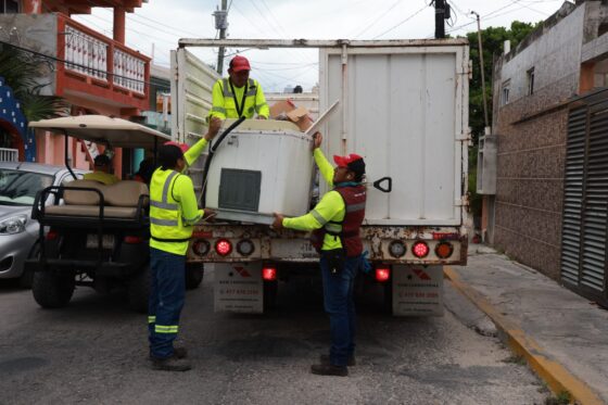 Gobierno de Isla Mujeres refuerza el Programa Permanente de Descacharrización ante el mal clima