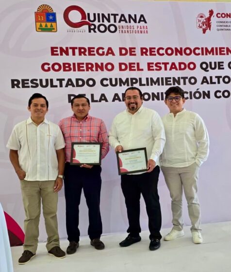 Gobierno de Isla Mujeres recibe reconocimiento por su transparencia y rendición de cuentas