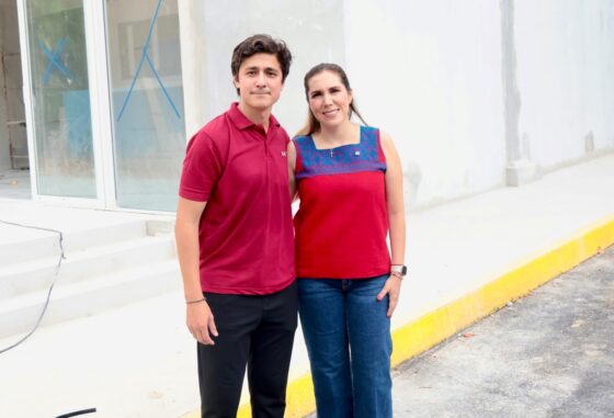 Atenea Gómez supervisa avances de la nueva Casa de la Cultura de Isla Mujeres