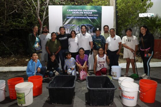 Más de 100 cangrejos azules fueron protegidos con participación de la comunidad isleña